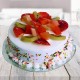 Mixed Fruits on Cake