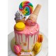 Cone Ice with Lollipop Cake