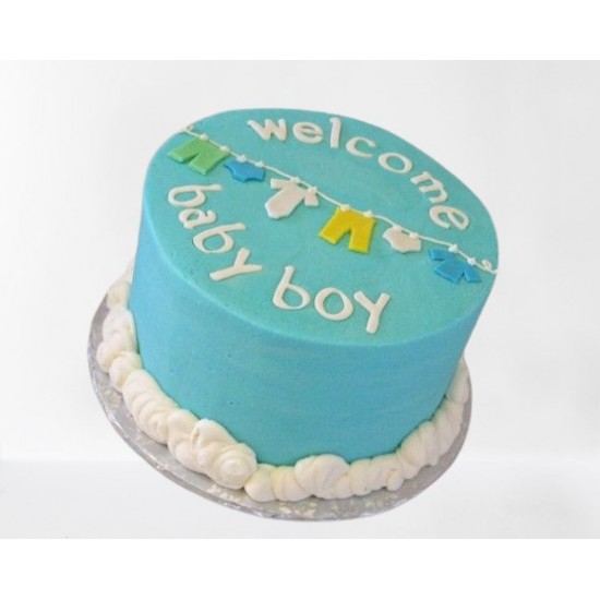 Cute Little Baby Boy Cake