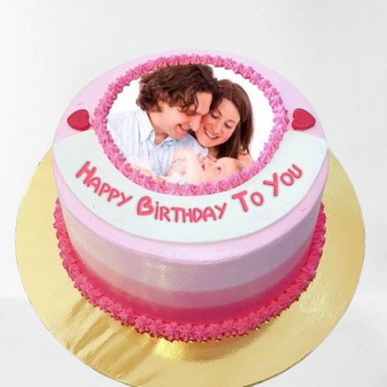 Fascinating Couple photo Cake