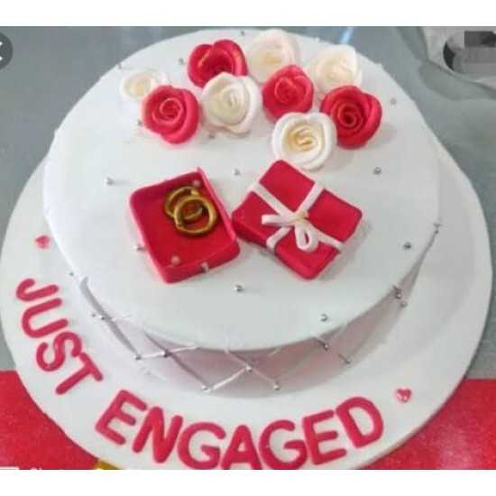 Good Looking Engagement Ceremony Cake