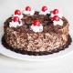 Charming dark forest chocolate cake