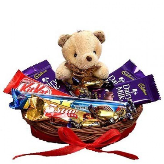 Chocolate Hamper with Teddy