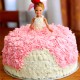 Cute Barbie doll Cake