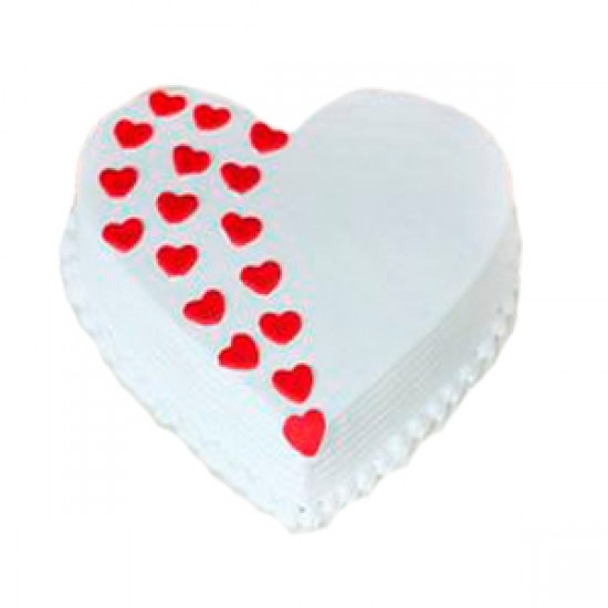 Little Hearts on Heart Cake