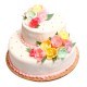 Mixed flower step cake
