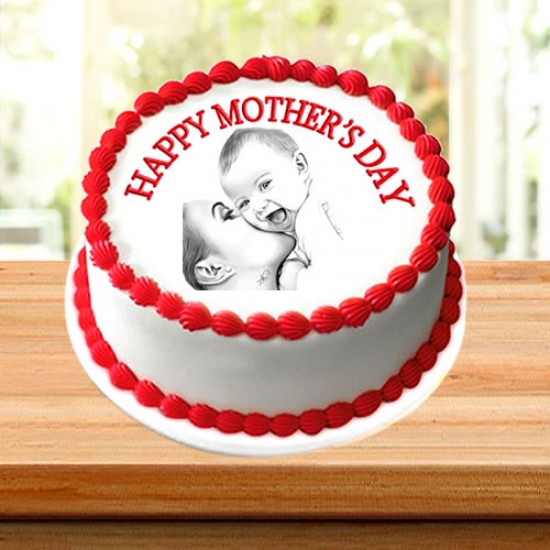 Mother's love Photo Cake