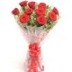 Delight red roses bouquet
