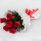 Proposing red flower bouquet
